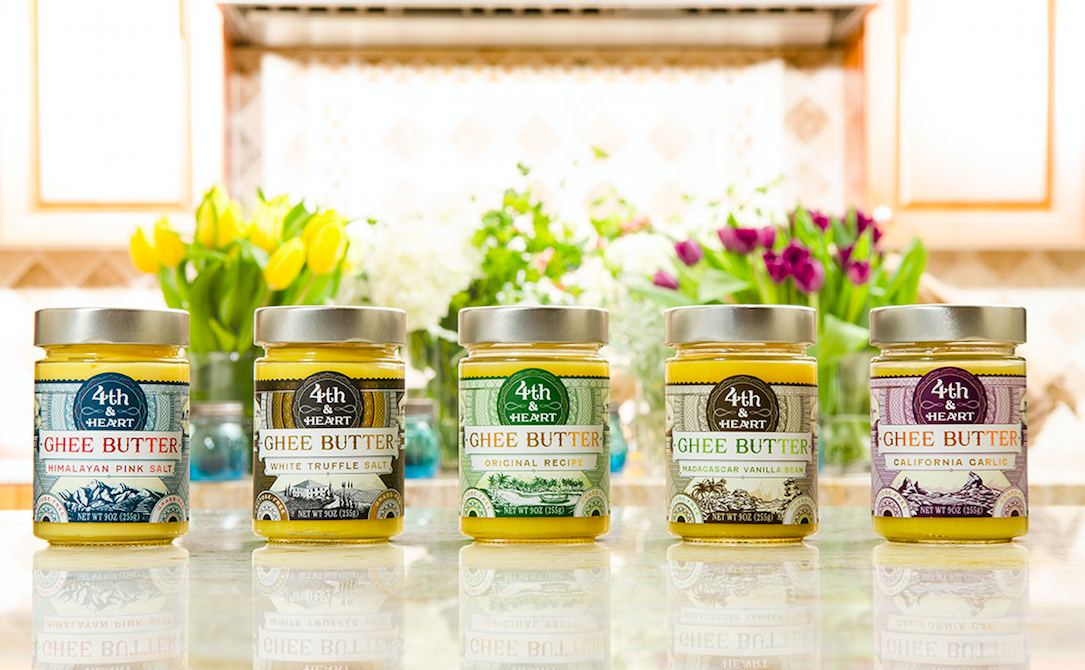 Jars of ghee butter
