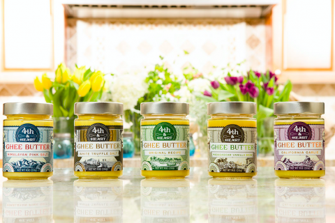 Jars of ghee butter